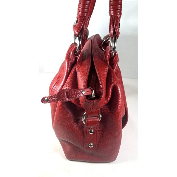 Tignanello Soft Red Leather Shoulder Bag - Picture 8 of 16
